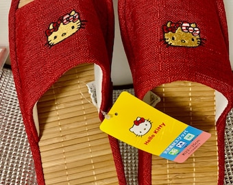 Hello Kitty Red Slippers Sanrio Japan