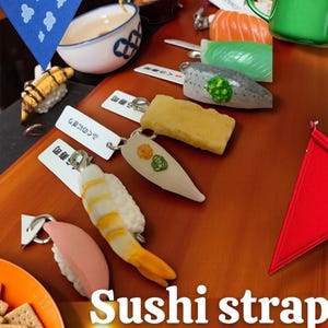 Real Sushi Strap Keychain – Donburi  strap Series – Kura Sushi Japan Toy Japan