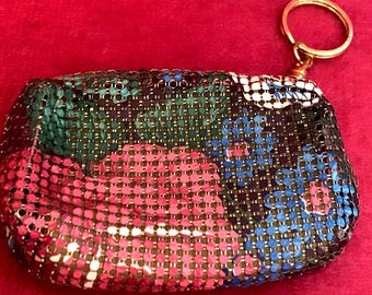 Metallic Retro Coin Case Keychain Kawaii Wallet