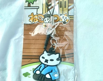 Neko Atsume Samurai Cat Rubber Strap Version 2