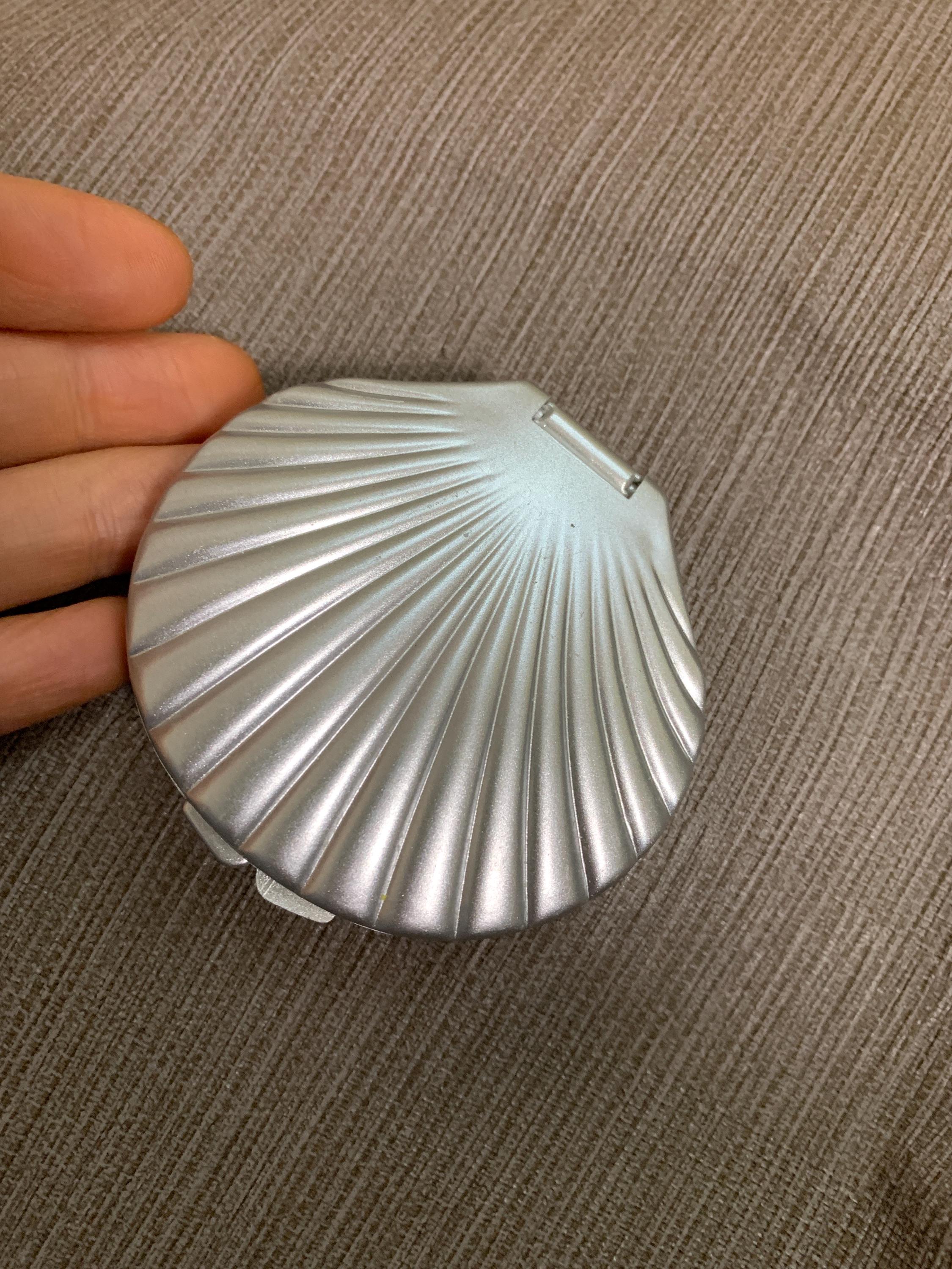 Shell Compact Mirrior Silver Shell Compact Mirror Acrylic Travel Pocket Mirror Japan - Etsy