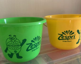 Zespri Kiwi Bucket Set Green Yellow Storage Container