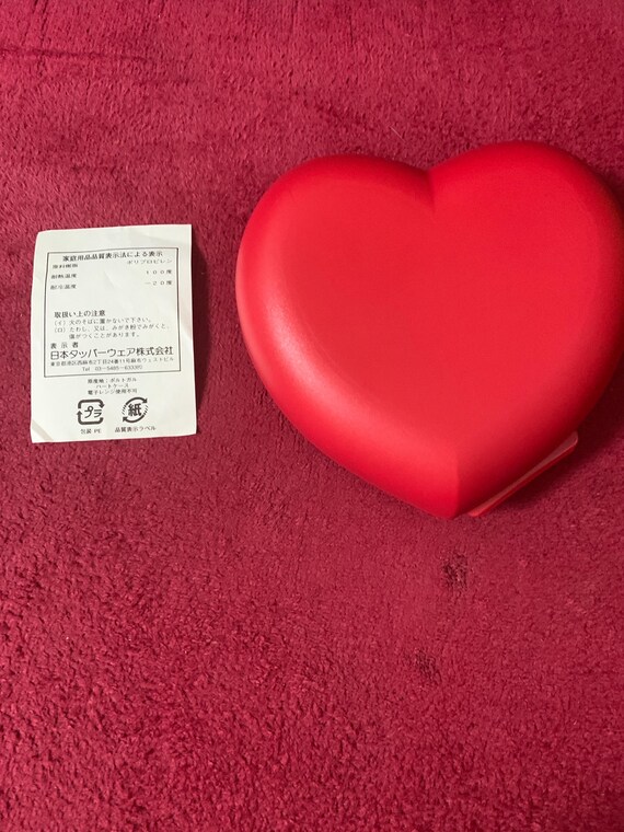 Red Heart Shaped Storage Case (3.94in) – Japanese Kawaii Accessory Box