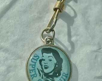 Retro Puffy Charm Keychain Part Japan