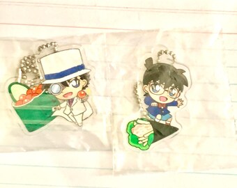 Detective Conan The Fist of Blue Sapphire Kura Sushi Acrylic Charms Set