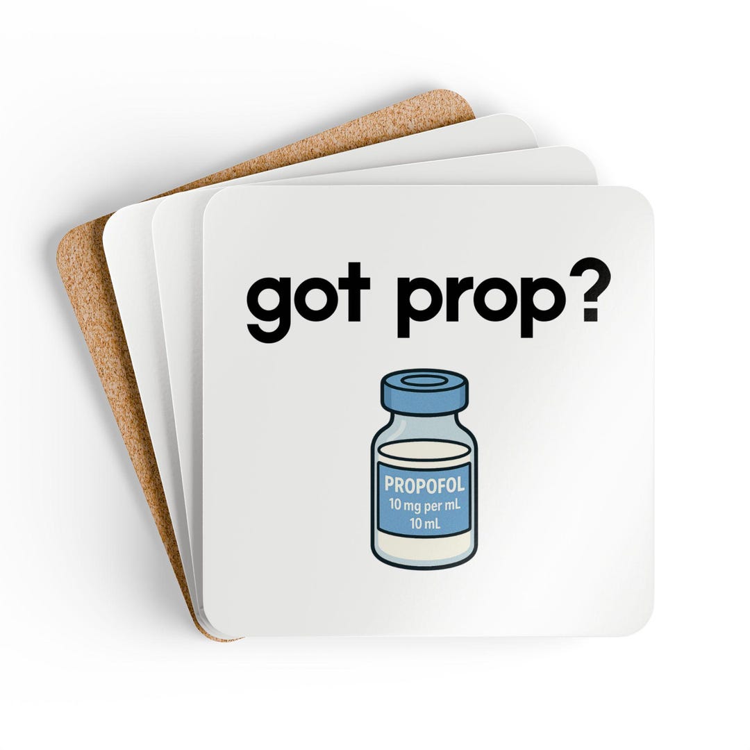 Funny Anesthesia Coaster Set, Medical Humor Decor - Etsy