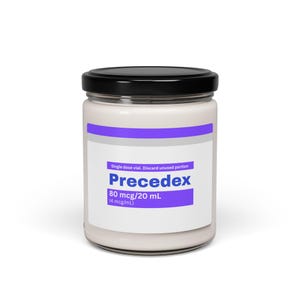 Precedex Scented Soy Candle: Funny Anesthesia Gift for Nurses