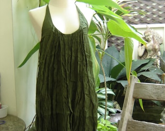 Summer Ruffles Dress - Olive