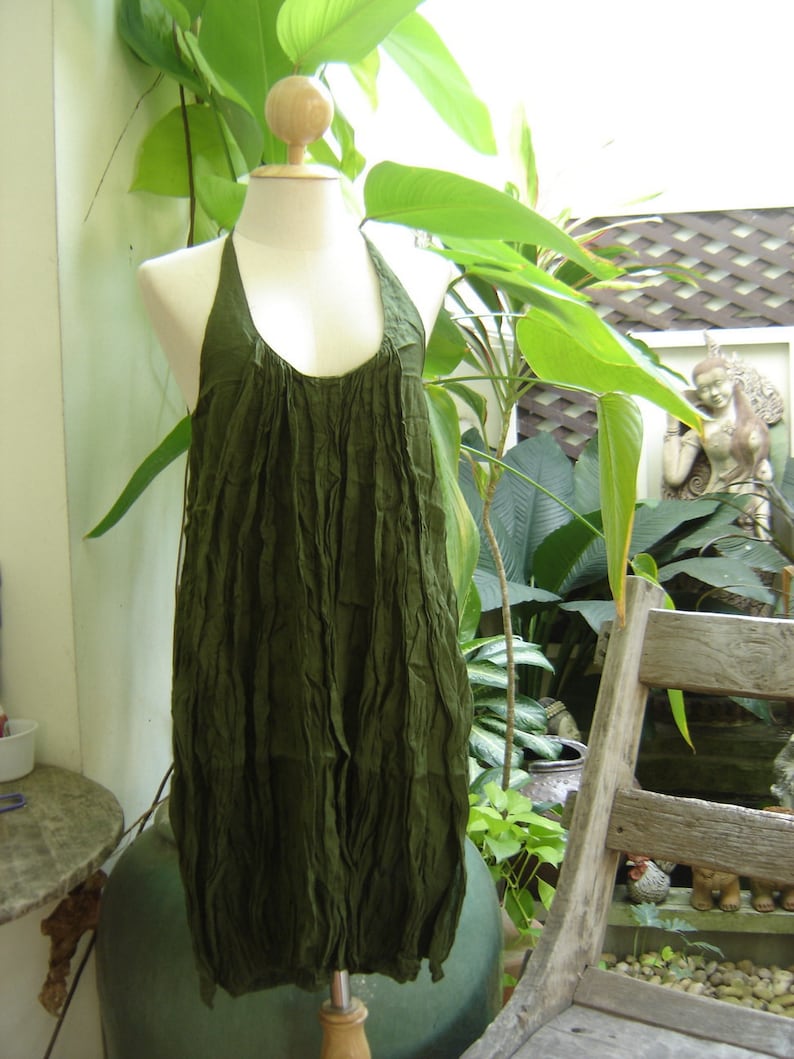 Summer Ruffles Dress Olive image 1