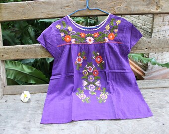 M-L Boho Bordado Superior - Púrpura 2