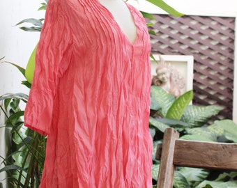 Comfy Cotton Blouse - Peachy Pink