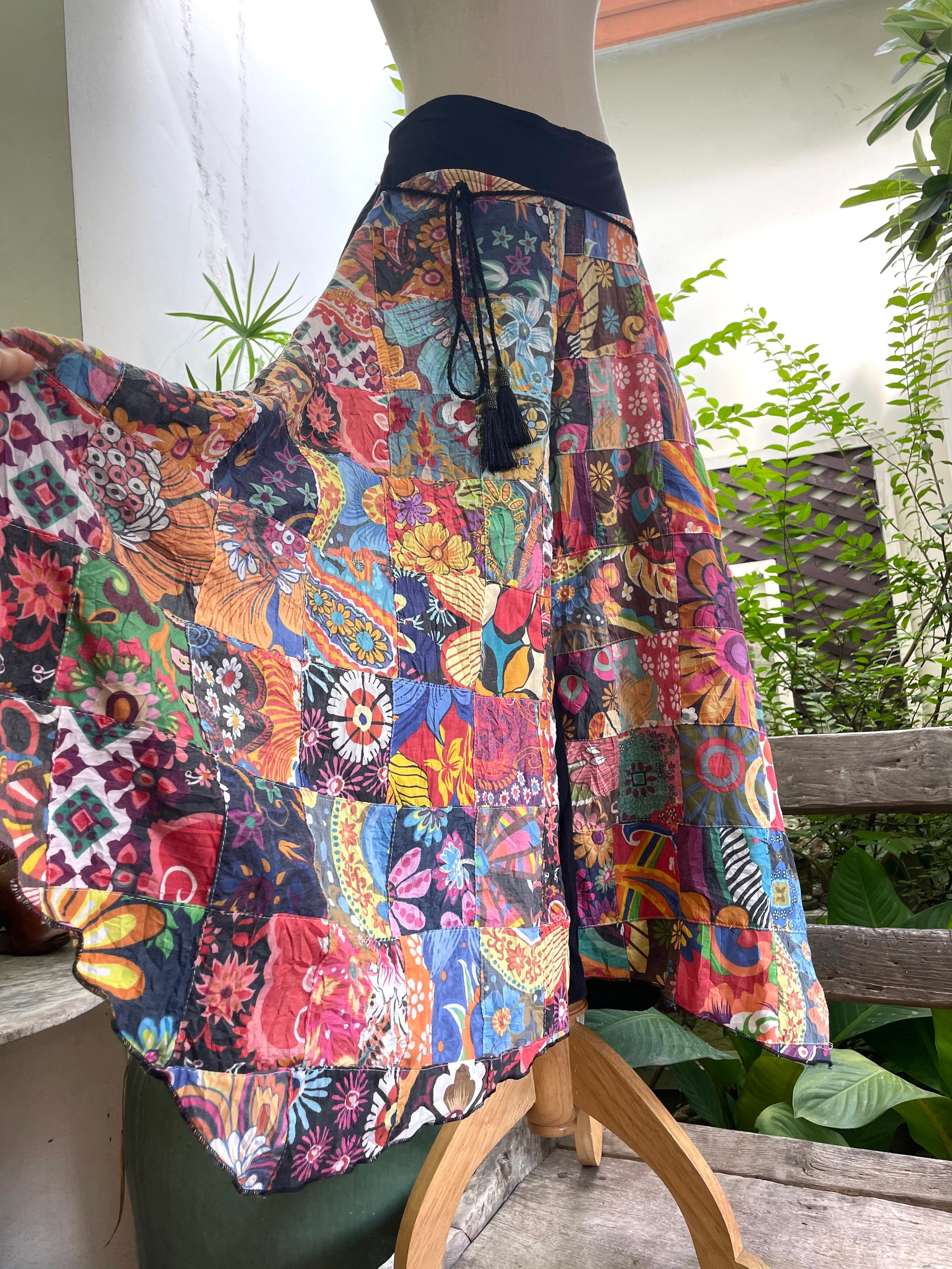 NEW Wide Leg Patchwork Pants RP21-002 