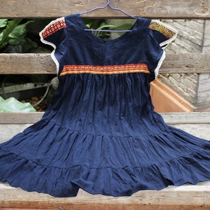 Saranya Split Sleeve Short Tunic Navy Blue image 4