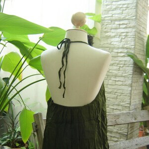 Summer Ruffles Dress Olive image 5