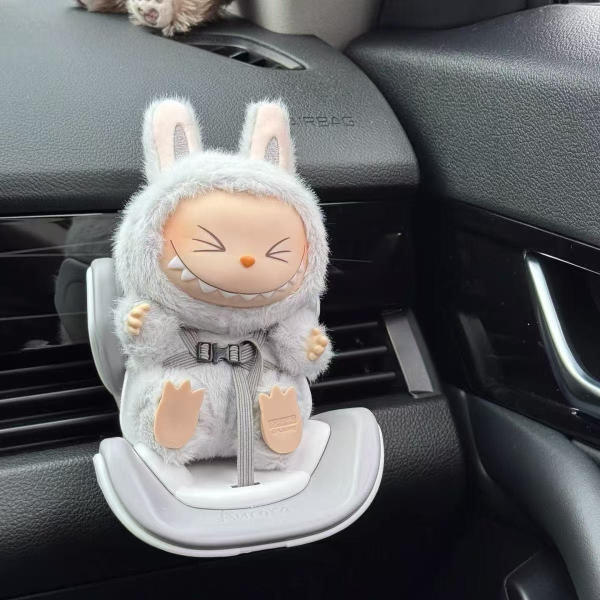 Pop-Mart Veiligheidszitjes Pop-randproducten Labubu Decoraties Labubu Modeproducten Pop-mart Auto Aromatherapie Autocadeau