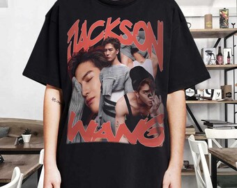 Vintage Jackson Wang Mockup Sublimation PNG print-ready Design Digital Screen Print File T-shirt