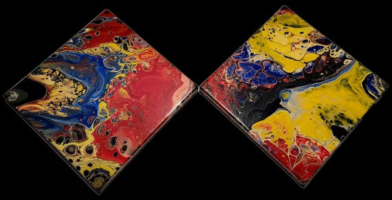 2 panel 10x10" Acrylic