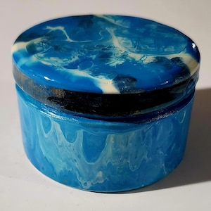 wood and resin jewelry box