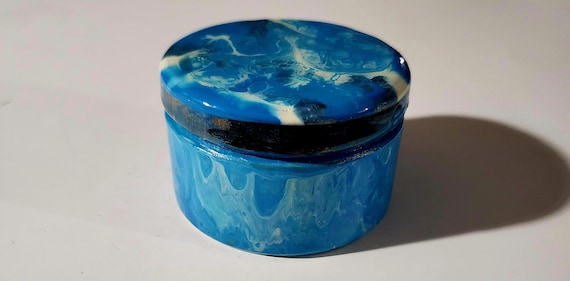 wood and resin jewelry box