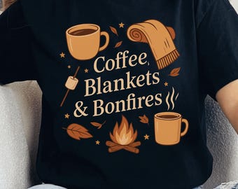 Cozy Fall PNG: Coffee, Blankets, Bonfires (Digital Download)