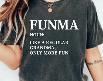 Funny & Sarcastic Dictionary-Style Funma T-Shirt SVG/PNG Design Funny Grandma Definition Style Design Gift for Grandma Typography Meme