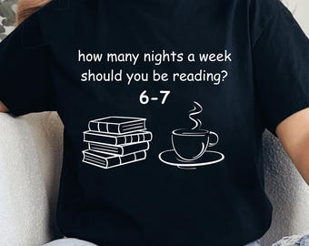 Six Seven Meme Book Lovers Design How Many Nights A Week Should You Be Reading PNG SVG, 6 7 Meme PNG, Funny Reading Meme Svg Png Design Gift