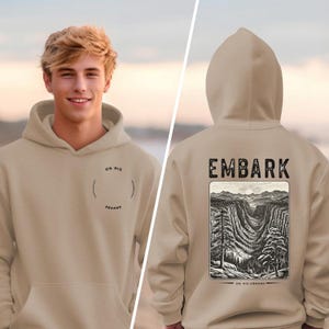 Ge dig ut på hans ärende: LDS-missionärsgåva Hoodie för äldre kristendom Tröja återvändande missionärsgåva inspirerande tröja bibelvers