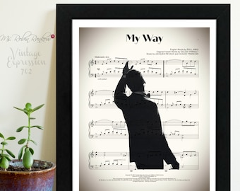 My Way, Frank Sinatra, Music Sheet, Print