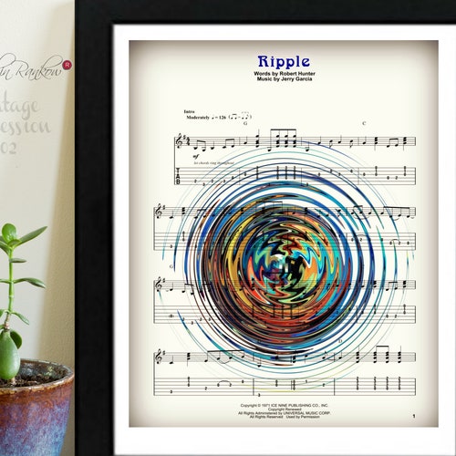 Grateful Dead Song Lyric Art Print - Etsy