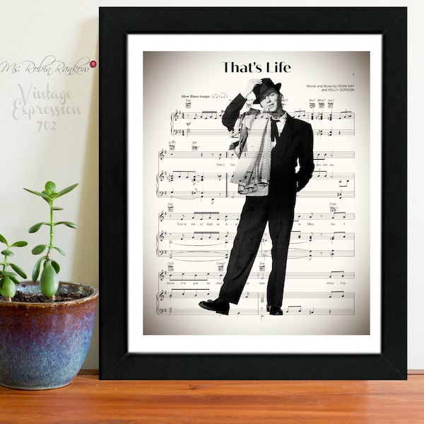 That's Life, Frank Sinatra, Music Sheet, Print