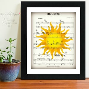 Soul Shine, Warren Haynes, Allman Brothers, Music Sheet, Print, Art