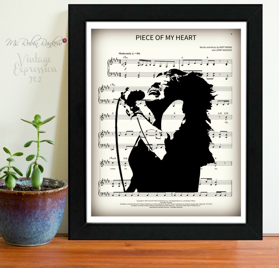 Take Another Piece of My Heart Janis Joplin Music Sheet Etsy Take Another Piece of My Heart Janis Joplin Music Sheet Etsy