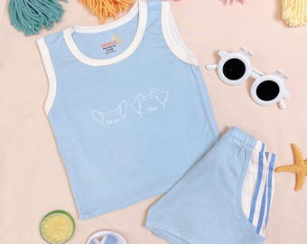 Newborn Girl Clothing Set, Baby Shower Gift Outfit, Infant Pajamas, Summer Baby Loungewear, New Mom Gift Set, Coming Home Baby Clothes