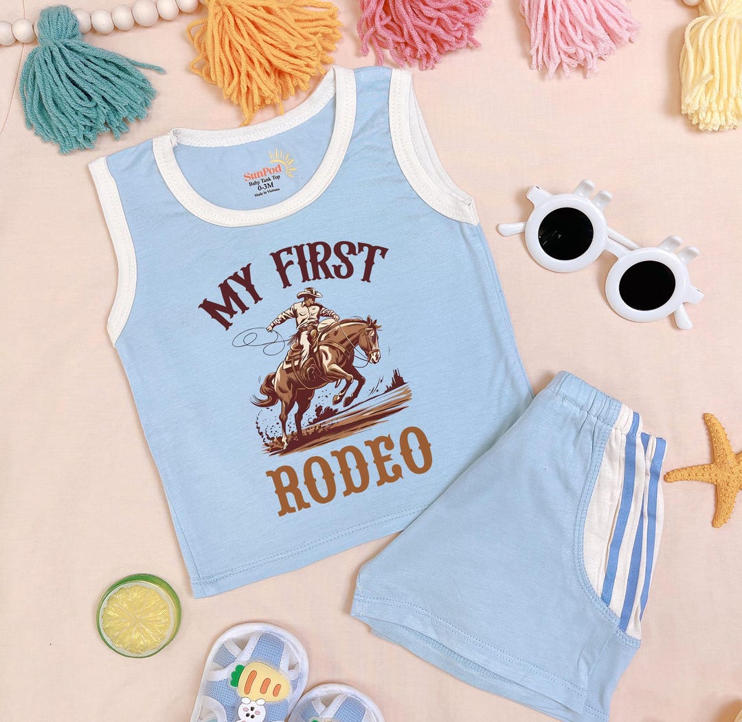 My First Rodeo Outfit: Western Cowboy First Birthday Set - Etsy