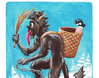 Gruss Vom Krampus Christmas Postcard set of 20