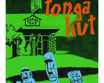 Disneyland Enchanted Tiki Room / Tonga Hut poster mash up Tribute