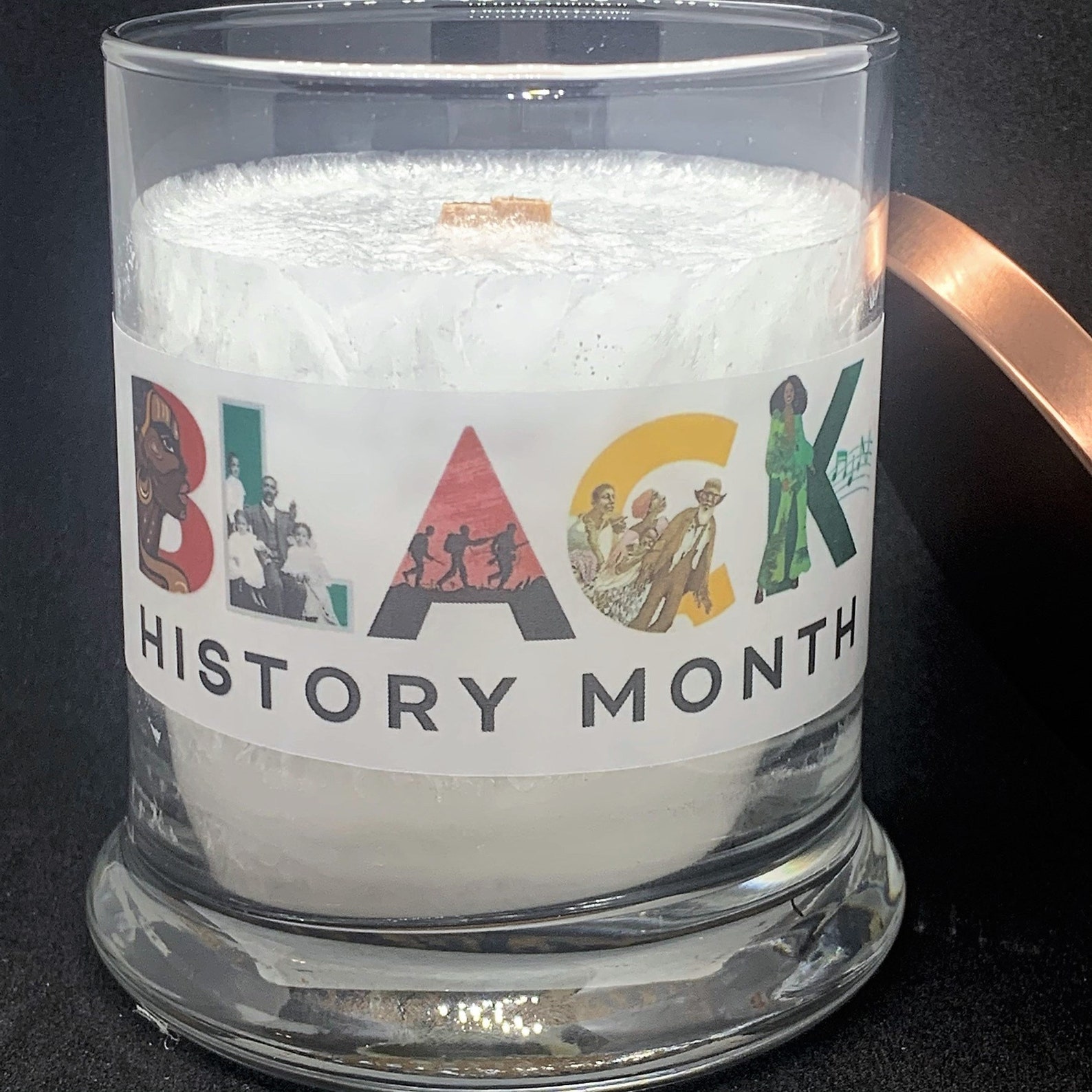 Black History Month Candle African American History Black Etsy