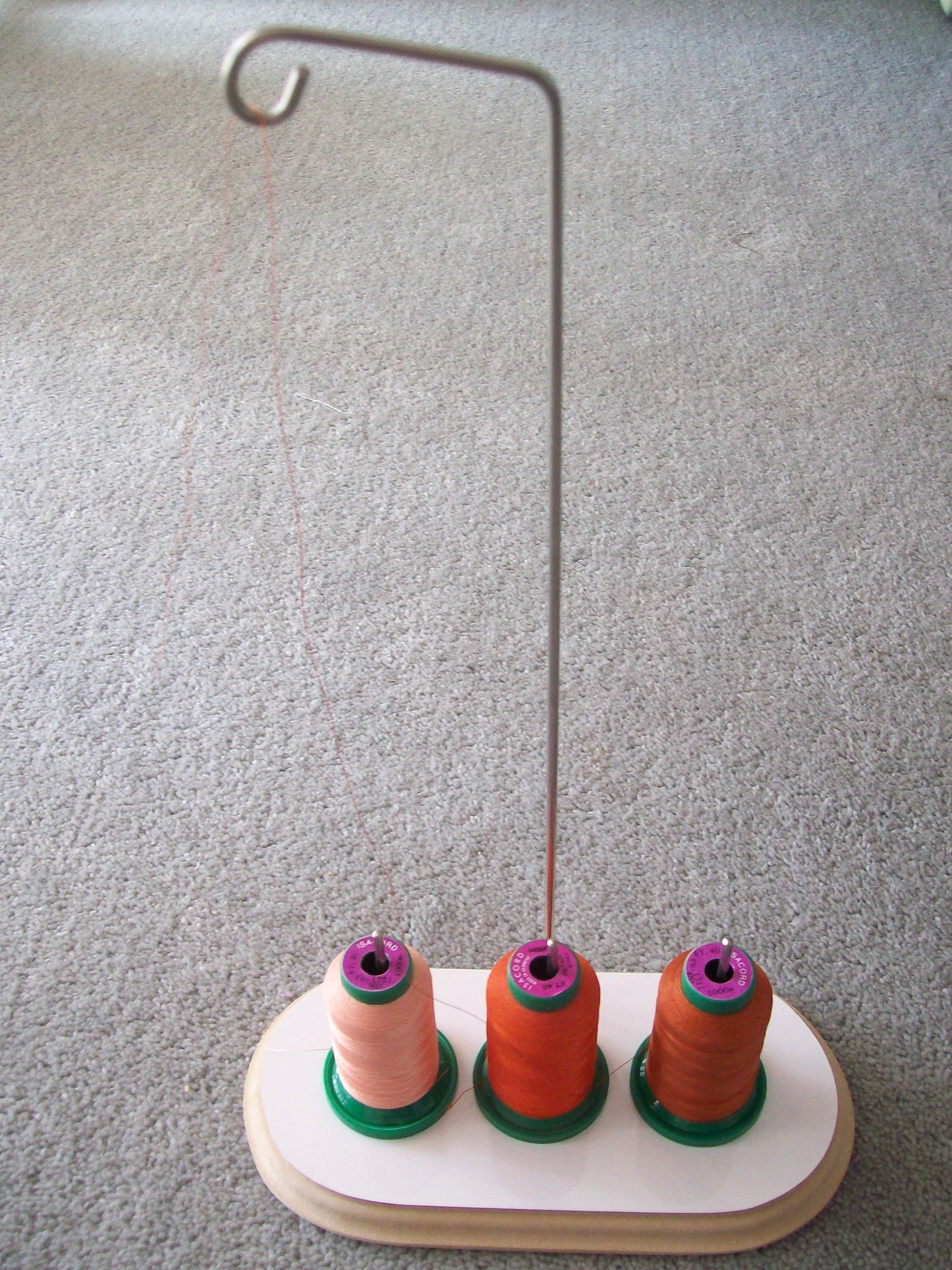 Machine Embroidery Thread Holder/stands 3 Spools Etsy