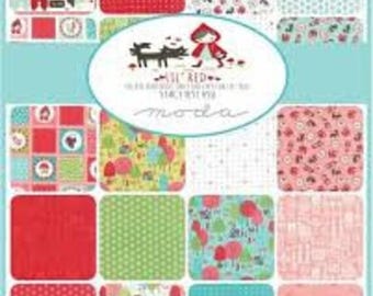 Moda Fabrics Layer Cake, Jelly Roll, or Fat Quarter Bundle - Lil 'Red by Stacy Iest Hsu - Quilting Fabric - Cotton & Precut