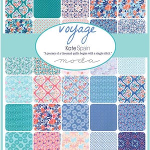 Moda Fabrics Layer Cake; Jelly Roll; Charm Pack - Voyage by Kate Spain - Quilting Fabric Cotton & Precut - OUT OF PRINT - original packaging
