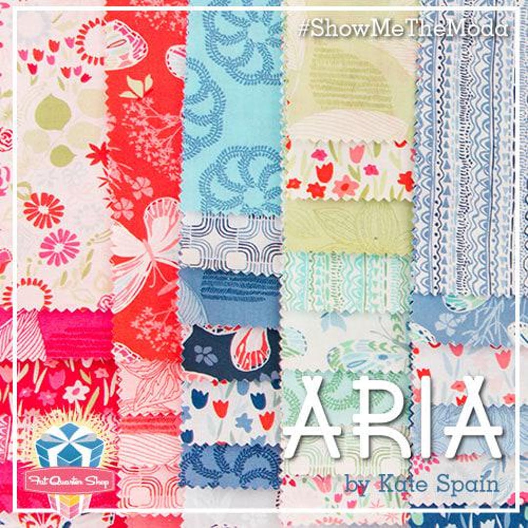 Moda Fabrics Charm Pack or Jelly Roll - Aria by Kate Spain - Quilting ...