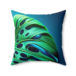 Monstera Leaf Print Pillow: Nature Inspired Home Decor
