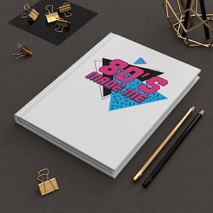 Retro 80s Hardcover Journal: Vibrant Colors, Perforated Pages