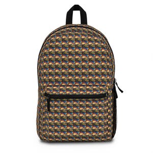 Colorful Geometric Pattern Backpack | Stylish School Bag, Trendy Travel Backpack, Unique Gift for Students, Everyday Essentials, Art [...]