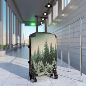 Nature-Inspired Hardside Suitcase: Lightweight Travel Luggage