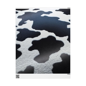 Stylish Cow Print Wrapping Paper, Unique Gift Wrap for Birthdays, Anniversaries, Holidays, Rustic Decor, Farmhouse Style