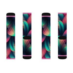 Vibrant Sublimation Socks for Fun & Fashion, Colorful Gift for Her, Unique Stocking Stuffer, Cozy Everyday Wear, Artsy Fashion Statement