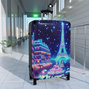 Snowfall Parisian Suitcase with Eiffel Tower Design, Travel Luggage, Stylish Carry-On, Vacation Packing, Art Travel Gear, Unique Gift [...]