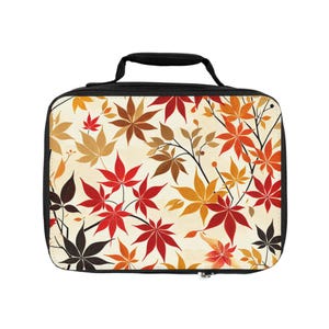 Autumn Leaves Lunch Bag - Insulated Tote for Work, School, Picnic, Travel, Meal Prep