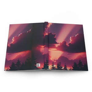 Sunset Hardcover Journal: Nature Writing Diary, 150 Lined Pages